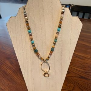 Golden Hoops Necklace